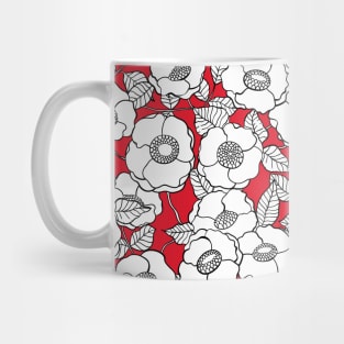 White roses pattern Mug